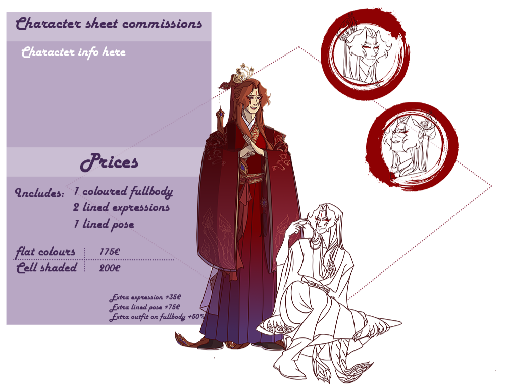 Character sheet Commissions